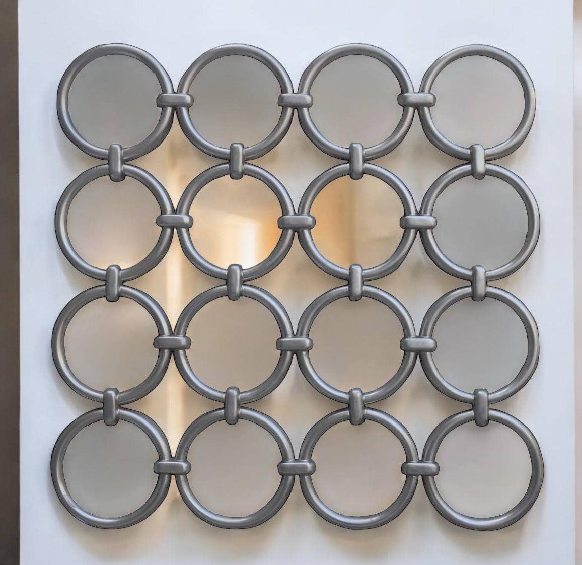 Minster Stylish Living Ltd – wholesale Wall mirror – 118 X 118Cm Silver Frame Mirror0