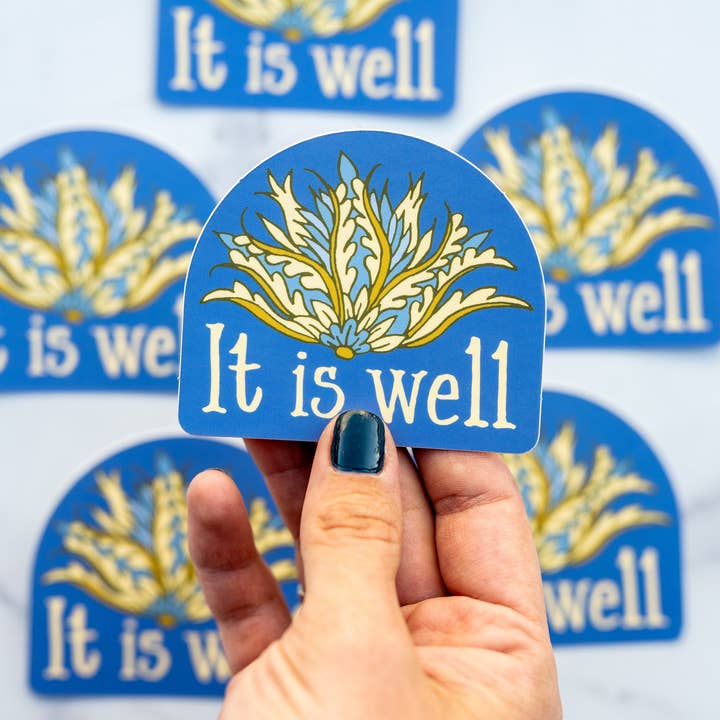 Little Things Studio - Wholesale Sticker - It Is Well Hymn Sticker2