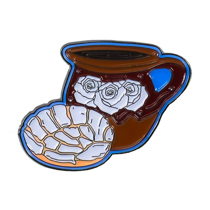 Cafe con Pan Dulce Pin for wholesale by PARTIMEWORKS