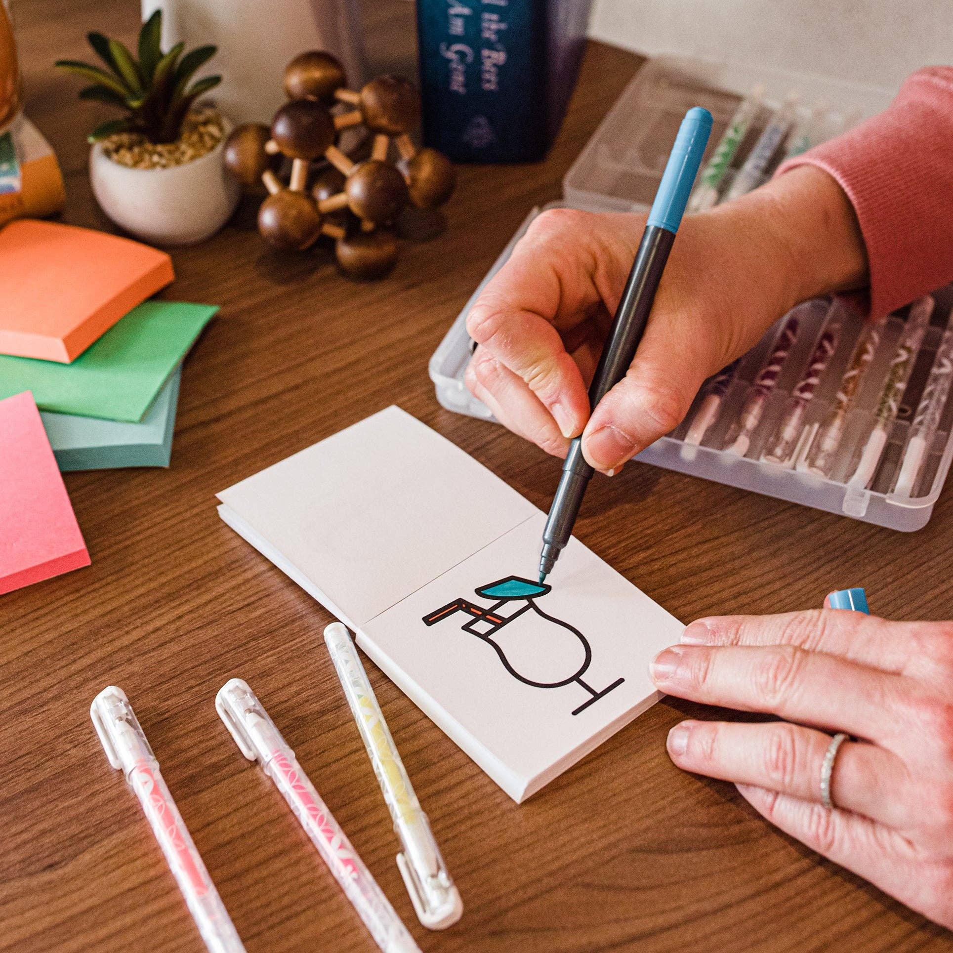 A Brighter Year - Wholesale Colouring and activity book – adult - Tiny Eats Treats Easy Tear Glue Bind Coloring Book for Adult8