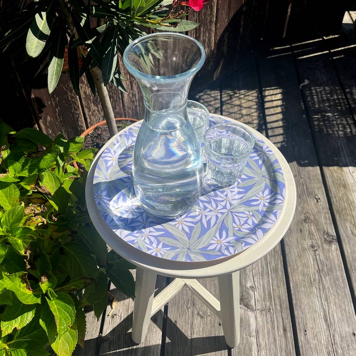 MIAO Papeterie - Wholesale Decorative Tray - White Floral Pattern | Tray3