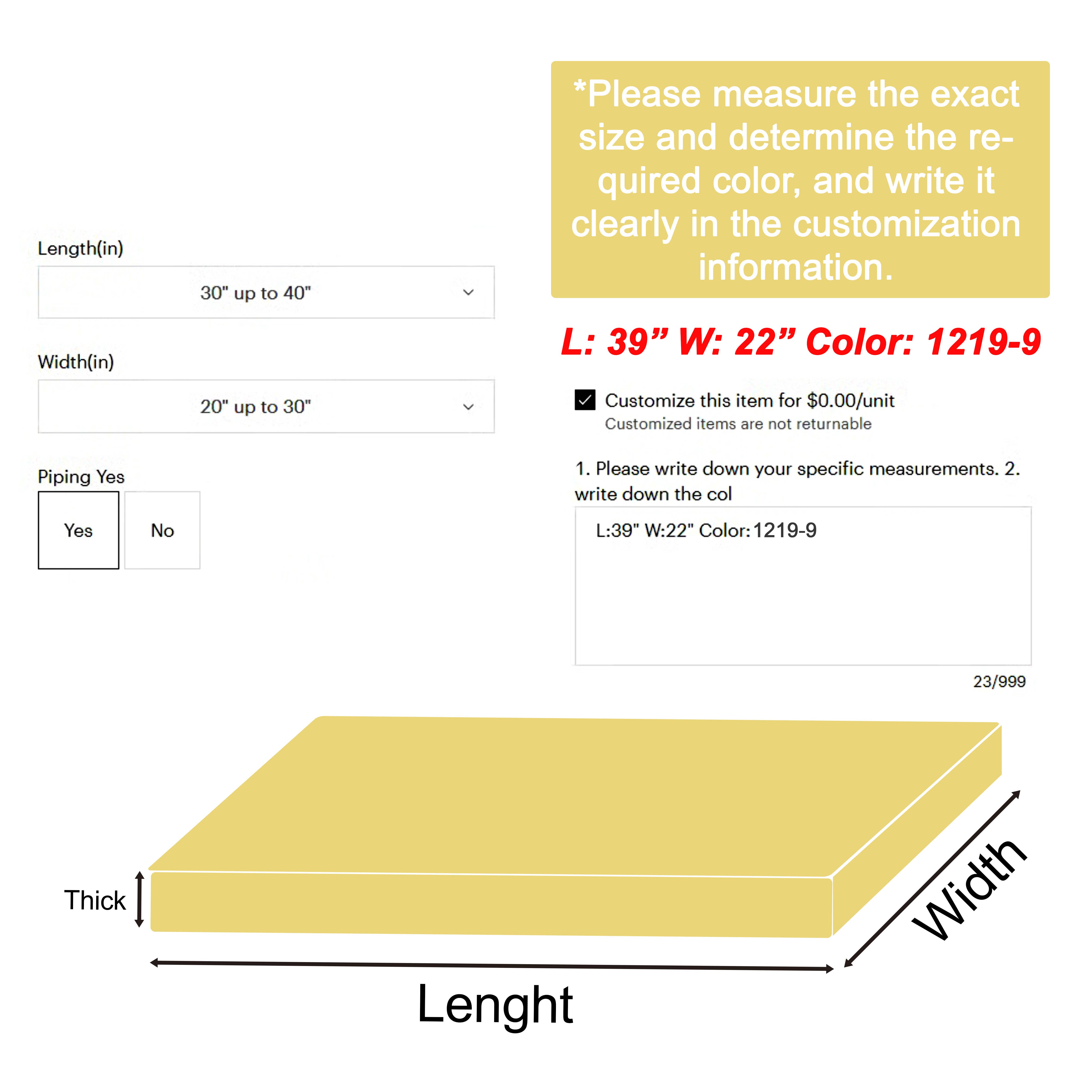 GEXWORLDWIDE - Wholesale Bench - Classis Linen Custom Bench Cushion Pads 3" Thick1