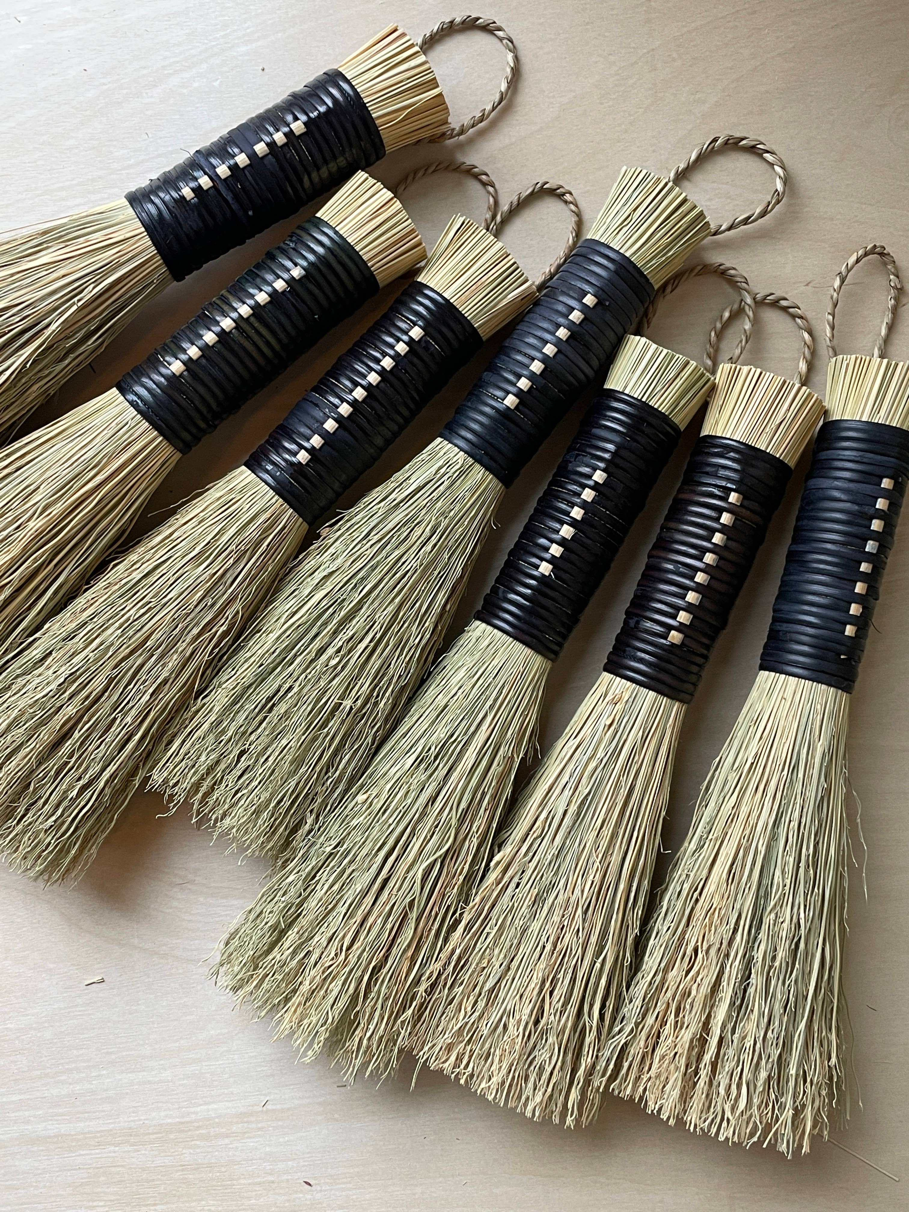 Husk Brooms - Wholesale Whisk - Cane Wrapped Fine Craft Brush3