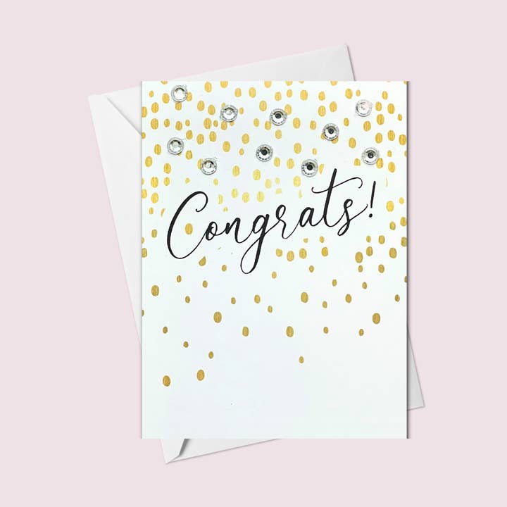 Mini biglietto di auguri di congratulazioni per la vendita all'ingrosso da parte di Russell Jeffery Design by Off By Heart Design