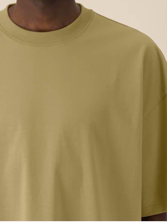 The unisex boxy fit t-shirt in recycled cotton for wholesale by Ykonic Paris