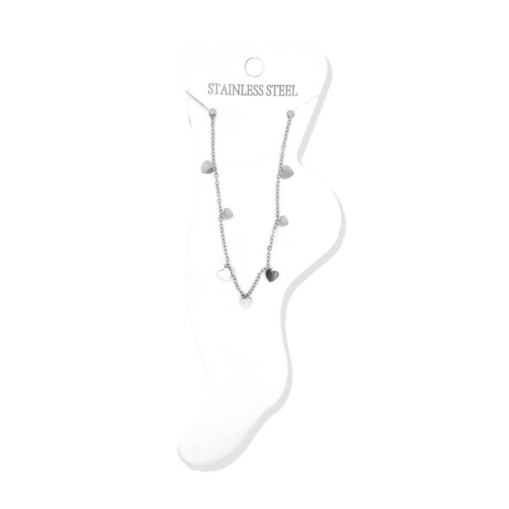 AMORINO SRL - Vendita all'ingrosso Braccialetto con ciondolo/pendente - Cavigliere Con Cuore - JN2436F235