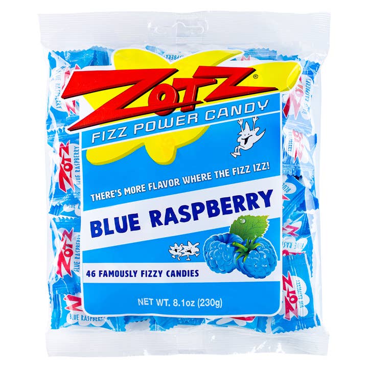Zotz Blue Raspberry 46ct Bag-Case of 12 for wholesale by Andre Prost Inc.