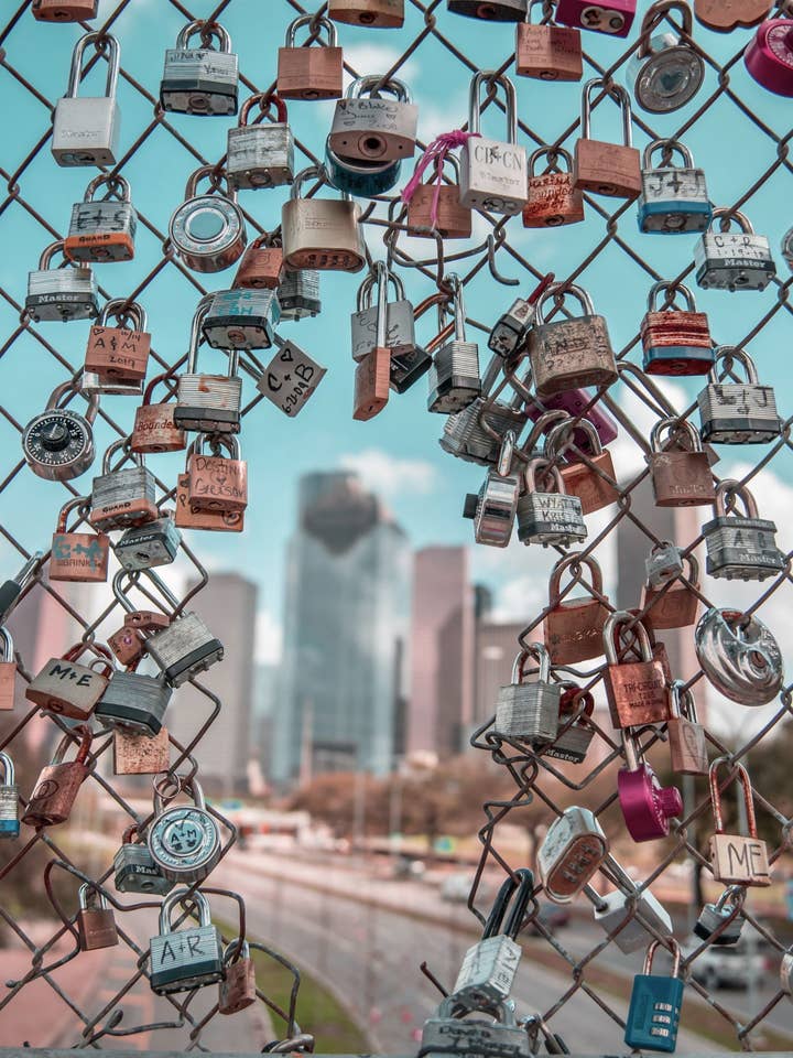 Affiche Houston - Pont Love Lock pour la vente par Posters & Puzzles