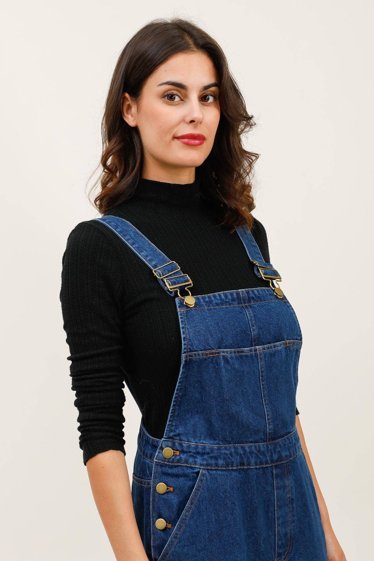 Bleu 5901 SALOPETTE FORME BARREL en vente sur Faire2