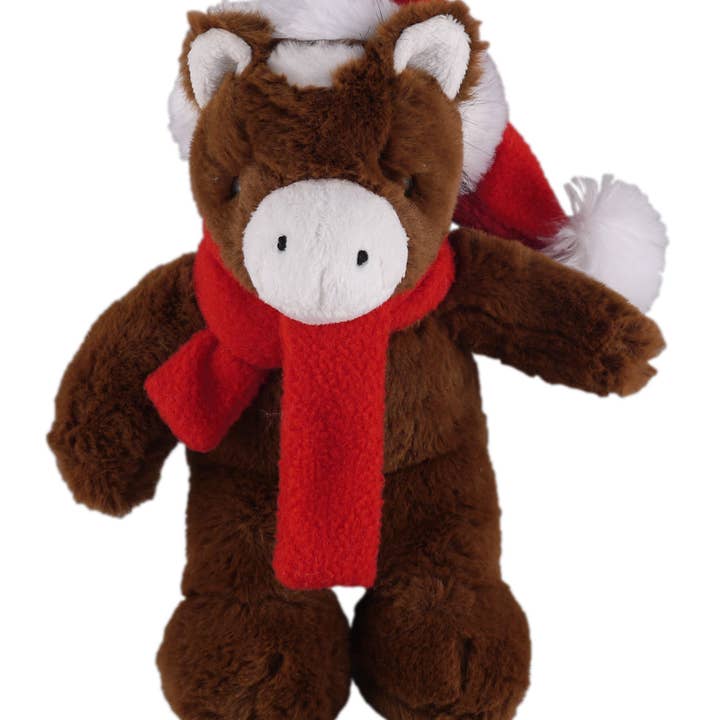 Animales navideños con pañuelo caballo 12" para venta al por mayor de Plushland
