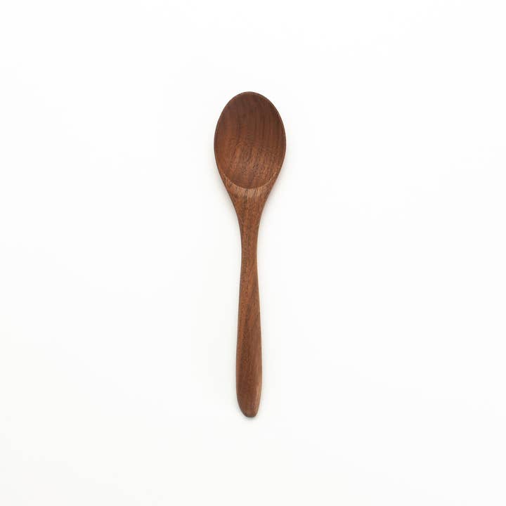 7" Walnut Wood Eating Spoon - Handmade Flatware & Utensil for wholesale by JBrody & Co. USA