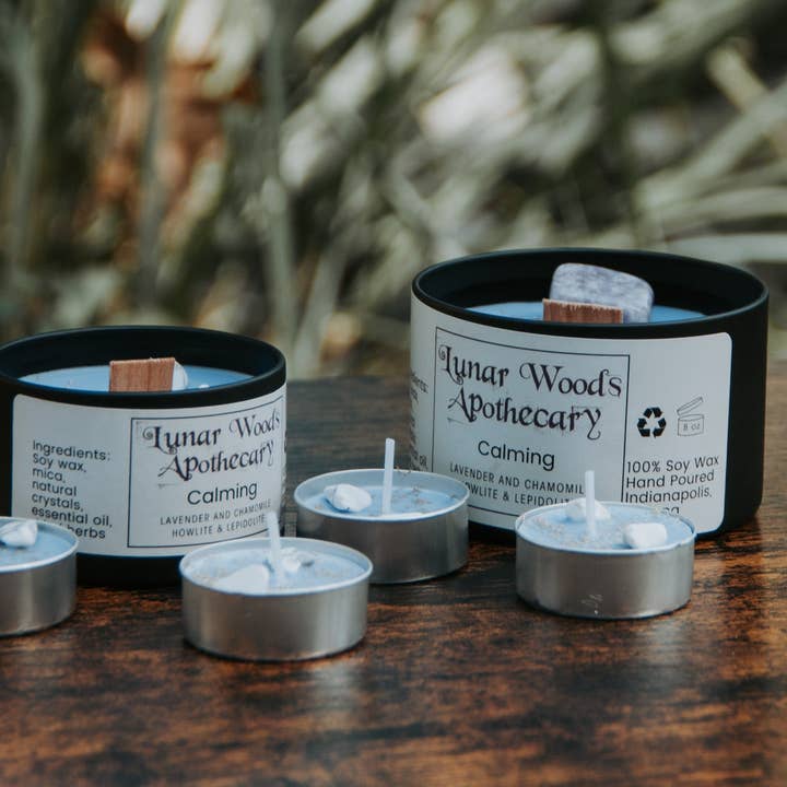 Lunar Woods Apothecary - Wholesale Jar/Filled Candle - Calming Intention Candle
