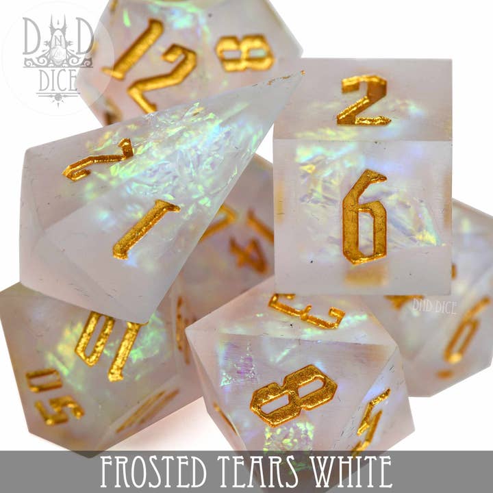 Frosted Tears White Handmade for wholesale by DNDDICE.COM