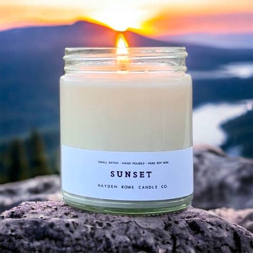 Sunset Soy Candle, 7oz for wholesale by Hayden Rowe Candle Co.