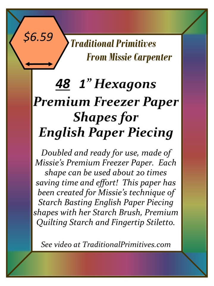 Formas precortadas de papel inglés para venta al por mayor de Traditional Primitives
