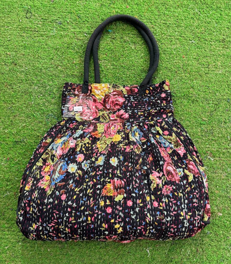 GYPSY STUDIO - Wholesale Shoulder Bag - Women's - Market Bags Kantha Stitch Bags Cotton Women's Shoulder Bags0