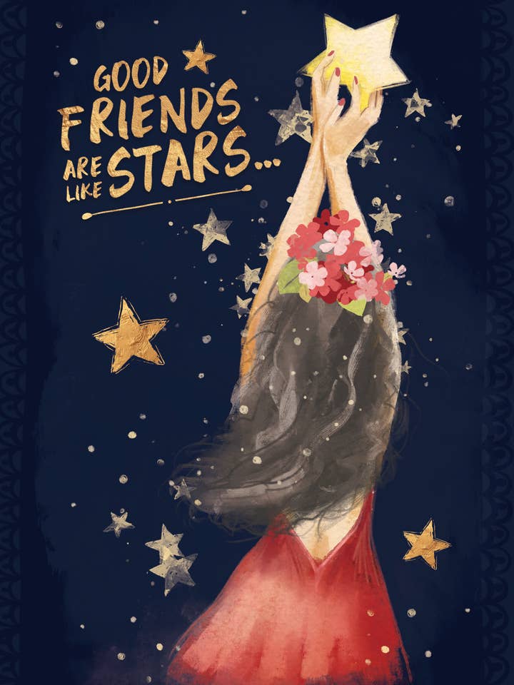 FR/Friends Are Stars for wholesale by Greeting Cards by Norcard