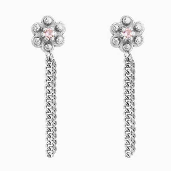 Collana con ciondolo fiore lilla argento per la vendita all'ingrosso da parte di My Treasure Hunts