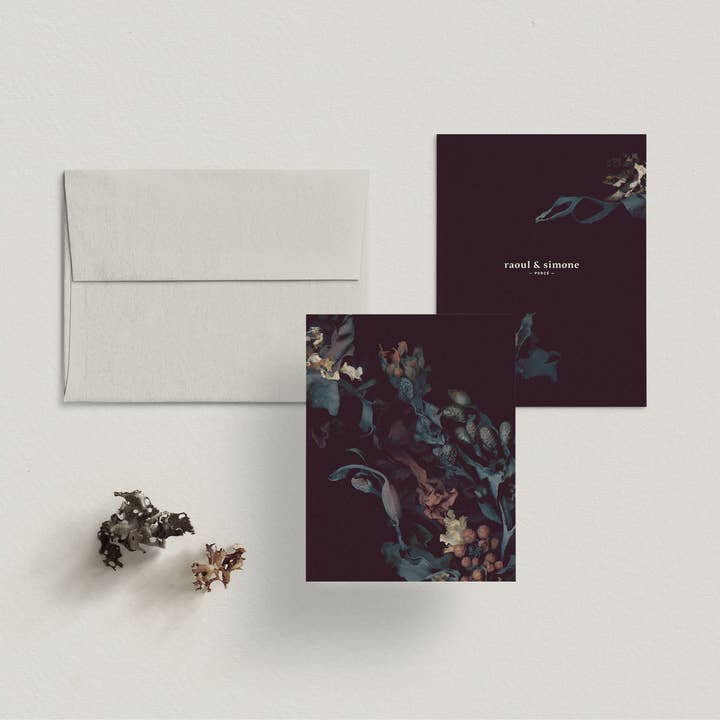 Raoul & Simone - Wholesale Everyday Greeting Card - Greeting Card / St. Lawrence Algae Crown – Fragment No.22