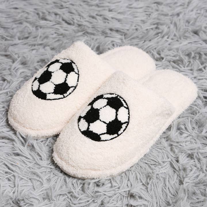 Soccer Gameday Indoor Home Slippers for wholesale on Faire