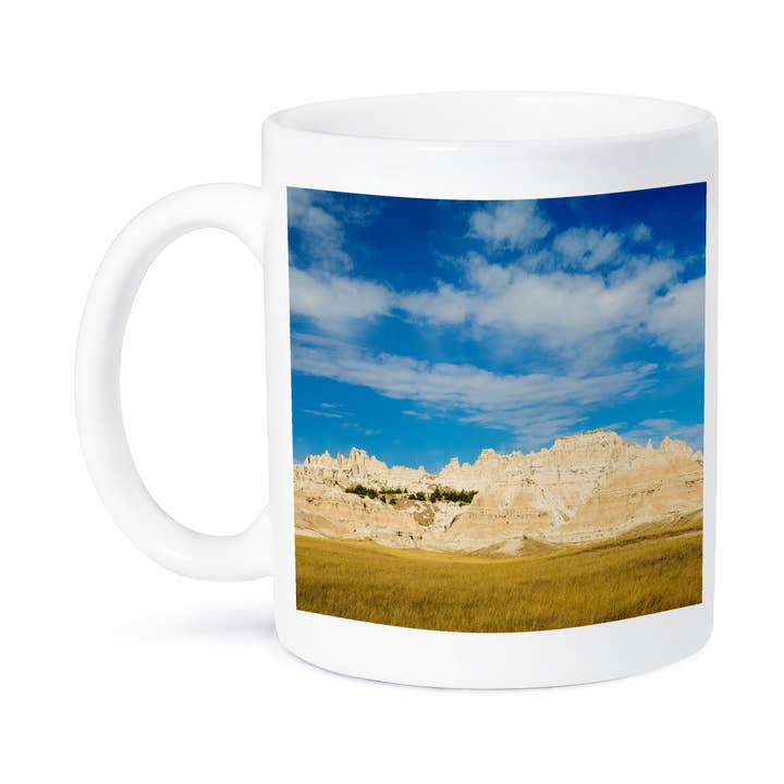 3dRose, South Dakota, Badlands National Park. Prärier och klippformationer, Mugg för wholesale av 3dRose