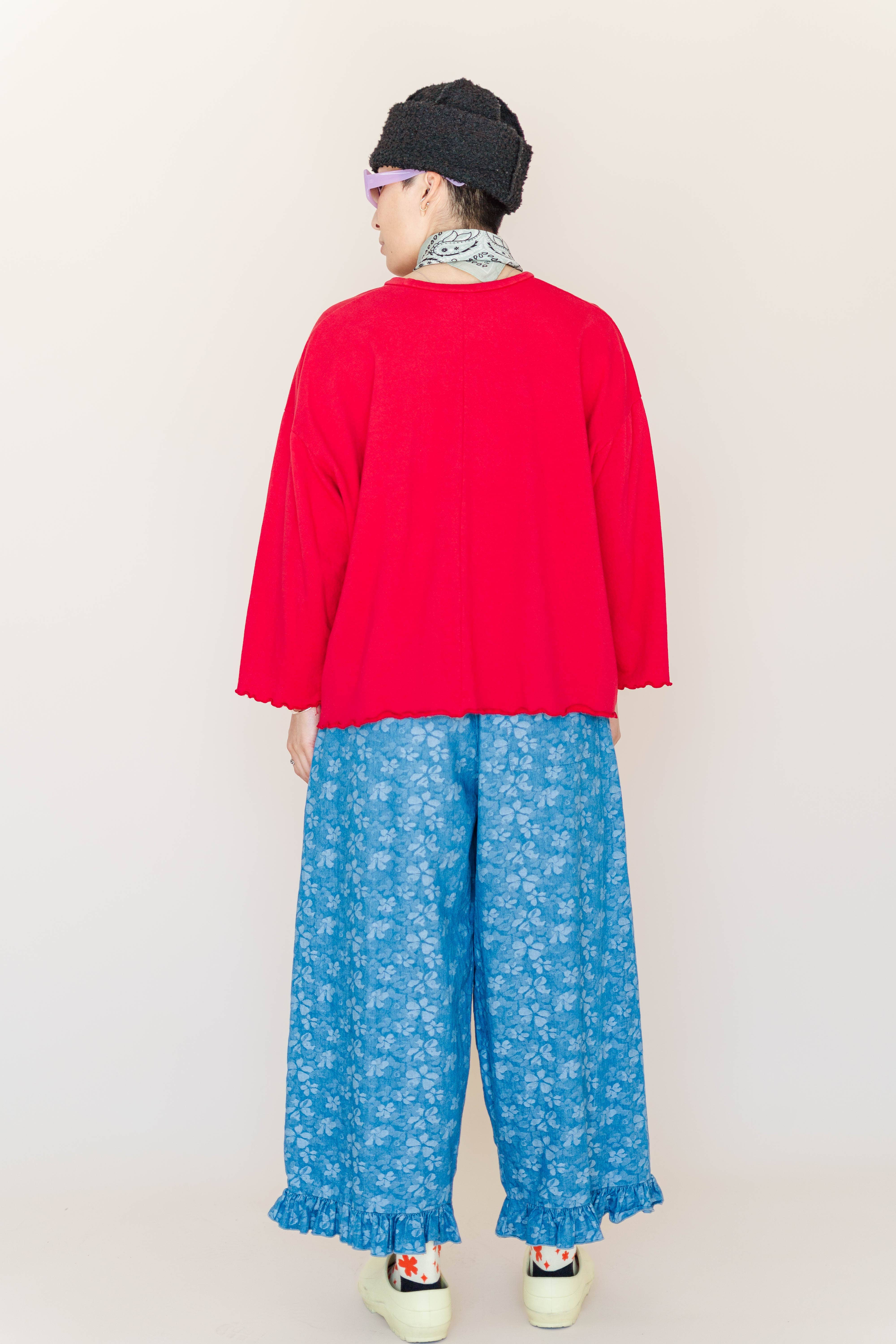 Nettle Studios - Wholesale Sweatshirt - Unisex - Size Inclusive Plus Size Gender Neutral Red Sweatshirt Tee13