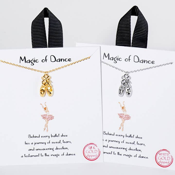 Magic of Dance / Ballet Shoe Necklace and other Purchase Wholesale dance shoe. Free Returns & Net 60 Terms on Faire trending on Faire.