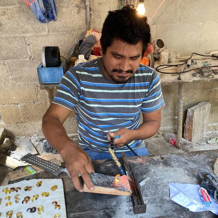 Preemptive Love - Wholesale Dangle Earrings - Amber Bar Earrings11