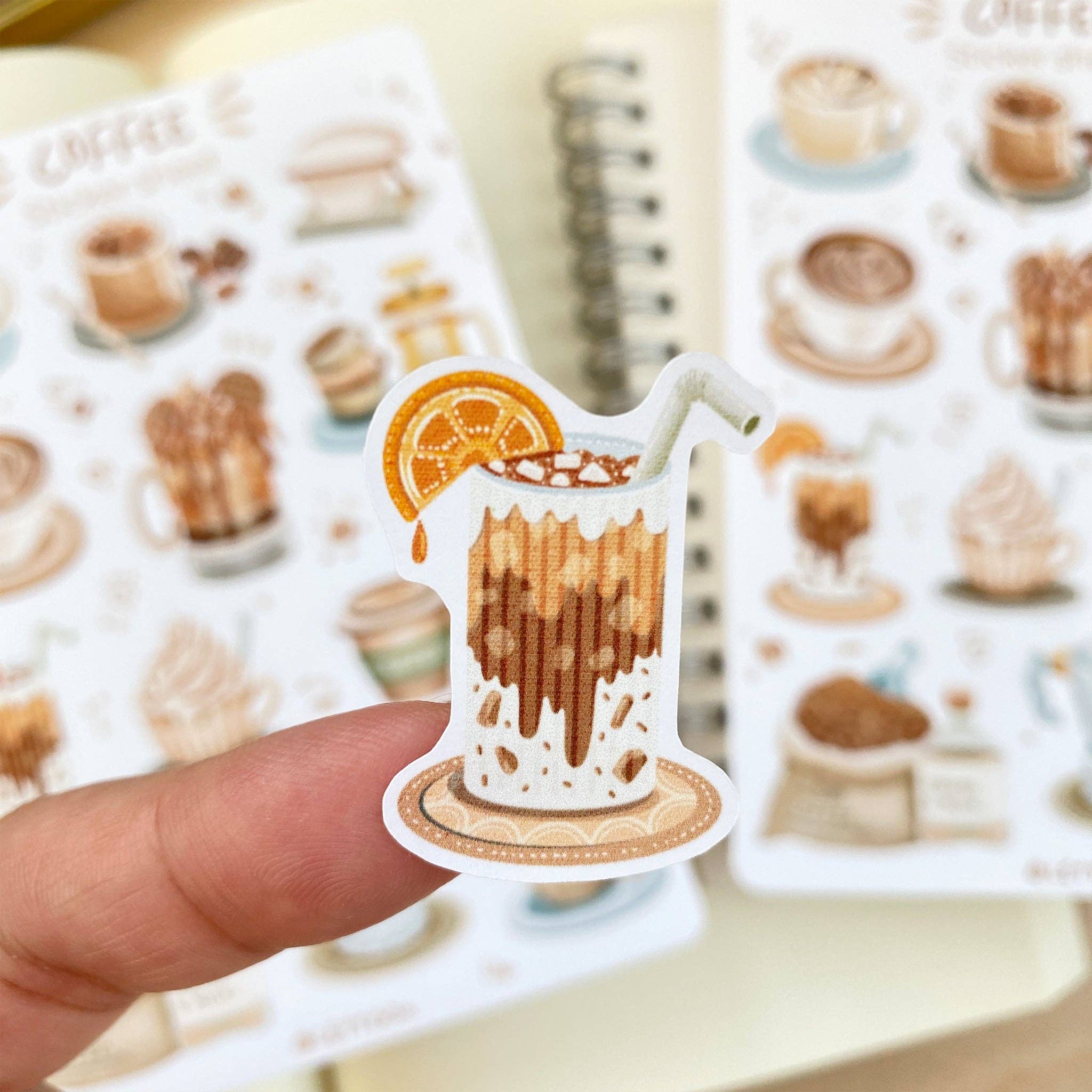 Lettoon - Wholesale Sticker - Sticker Sheet - Coffee3