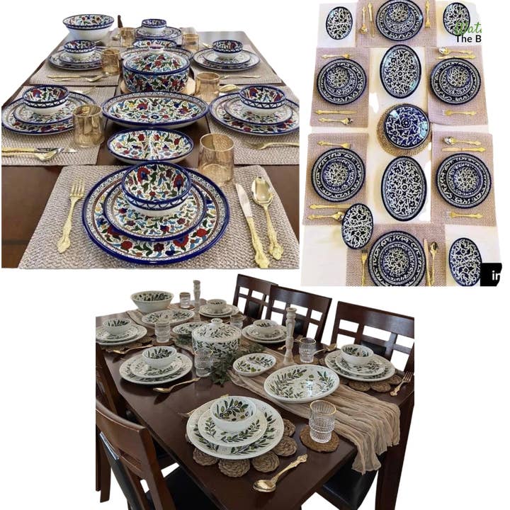Ceramic Dining Set for wholesale by Watany palestinian products