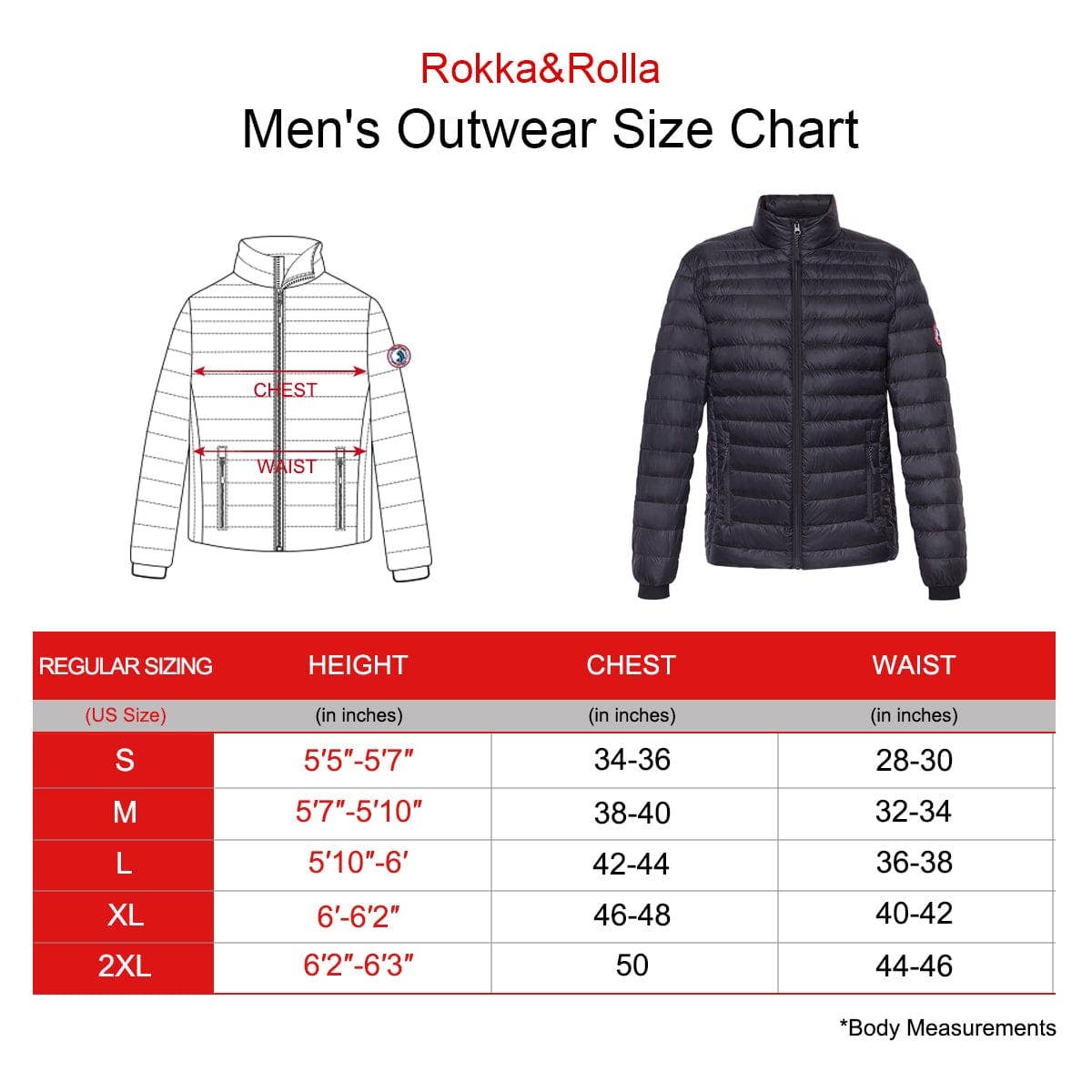 Rokka & Rolla - Wholesale Puffer Jacket - Men's - Men's Ultra Light Packable Down Puffer Jacket5