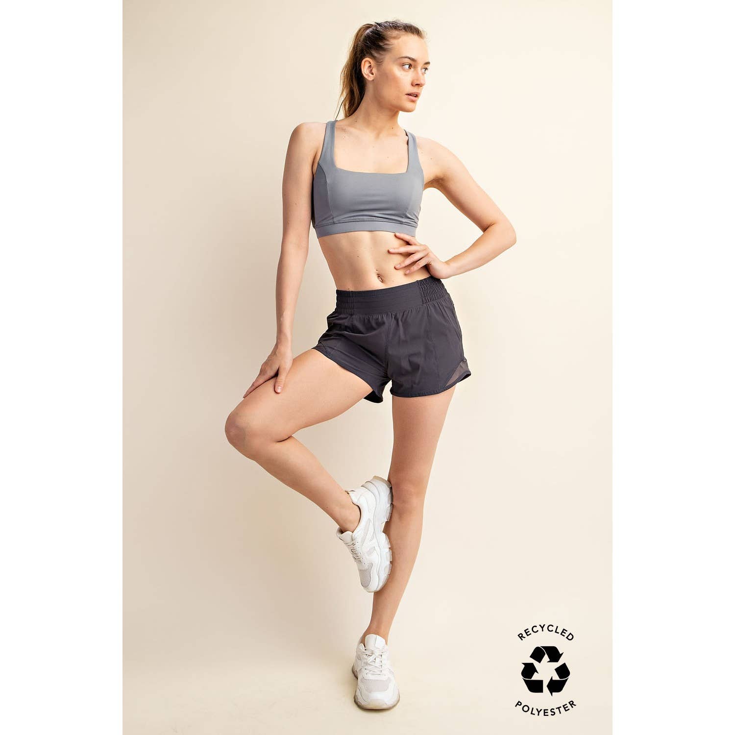 Rae Mode - Wholesale Athletic Shorts - Women's - RECYCLED ACTIVE SHORT WITH MESH54