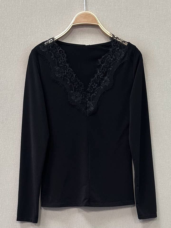 SWEET MAGIC MODA Y COMPLEMENTOS - Wholesale Blouse - Women's - LACE COLLAR BLOUSE2