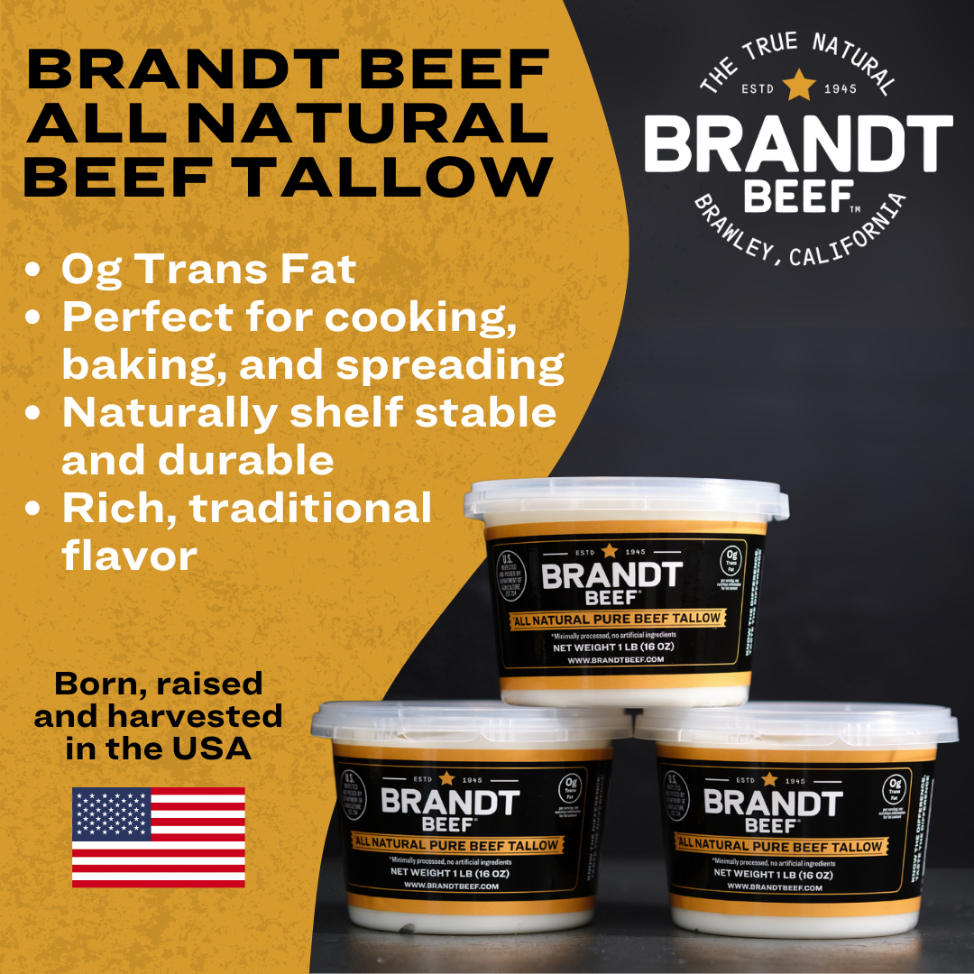 Brandt Beef - Wholesale Cooking Oil - Brandt Beef Tallow - 16oz - 100% Pure Beef Tallow2