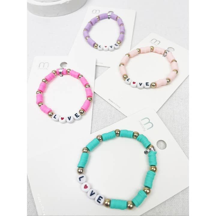 MIX COLOR LOVE inspirational Bracelet for wholesale on Faire5