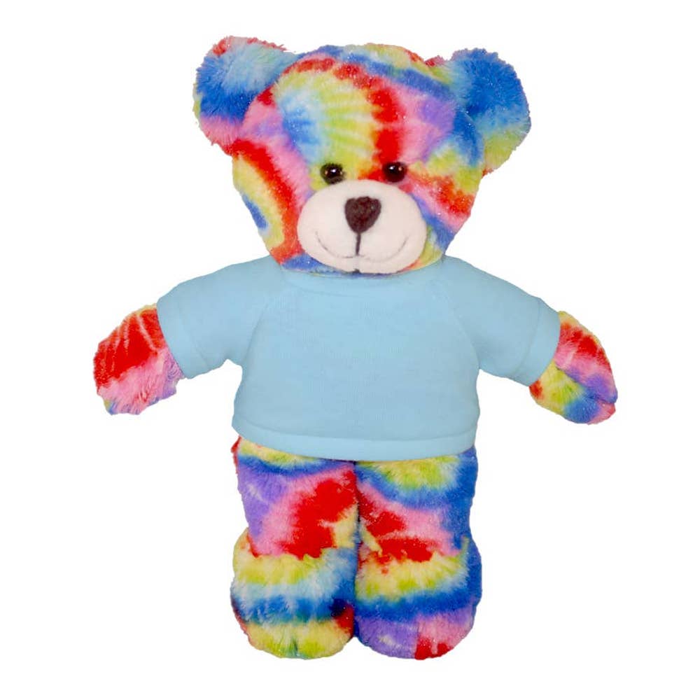 Plushland - Wholesale Stuffed/Plush Toy - Kids & Baby - 8″ Tie-Dye Custom Bear | Personalized Bear Stuffed Animal5