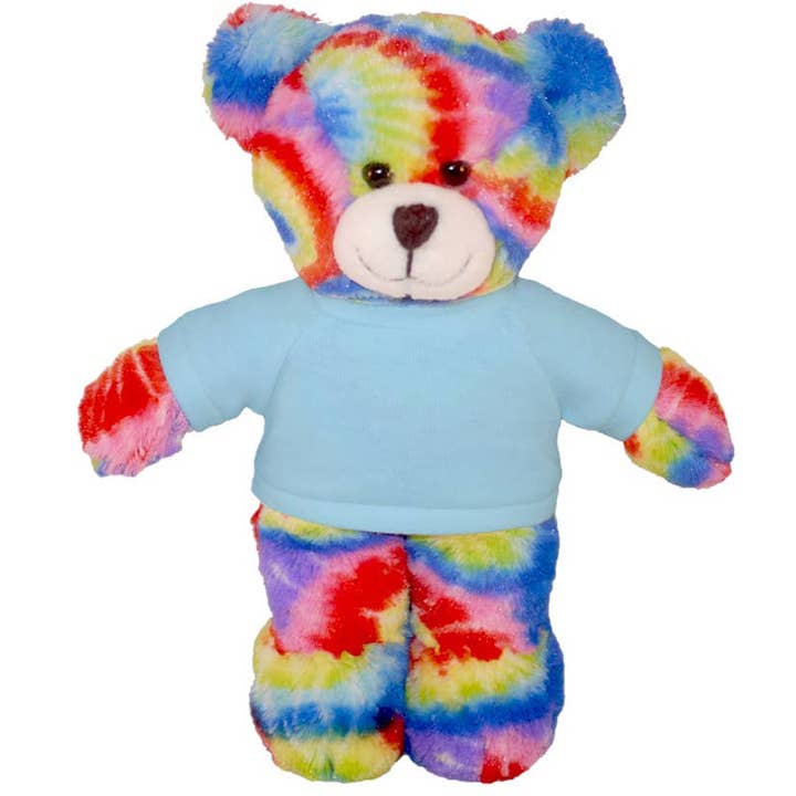 Plushland - Wholesale Stuffed/Plush Toy - Kids & Baby - 8″ Tie-Dye Custom Bear | Personalized Bear Stuffed Animal5