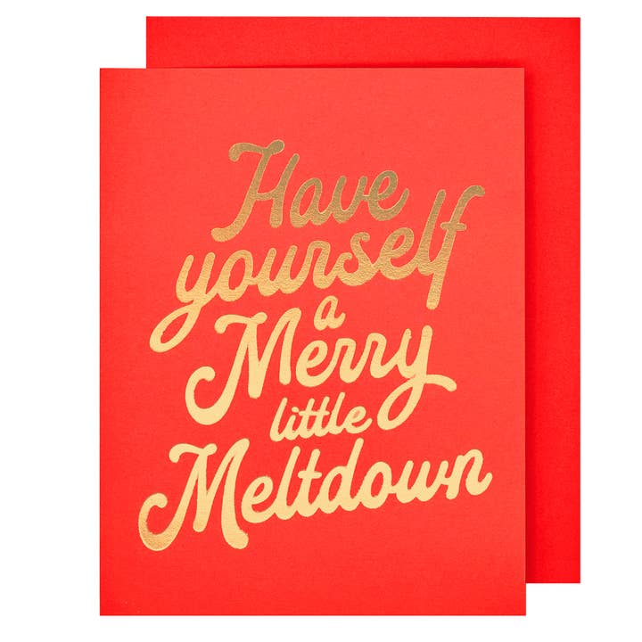 Merry Meltdown Holiday Card for wholesale by The Social Type