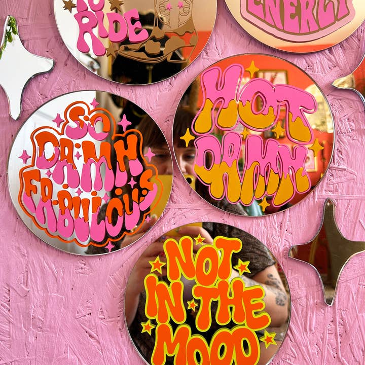 Printed Weird - Wholesale Wall Mirror - Sparkly Stars Mirror Set