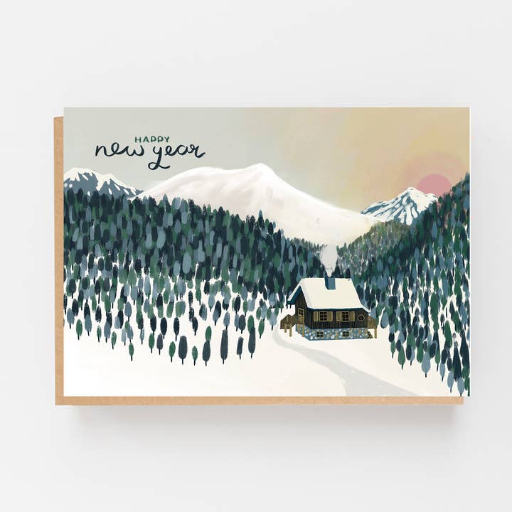 Happy New Year Mountains Landscape for wholesale by Lomond Paper Co