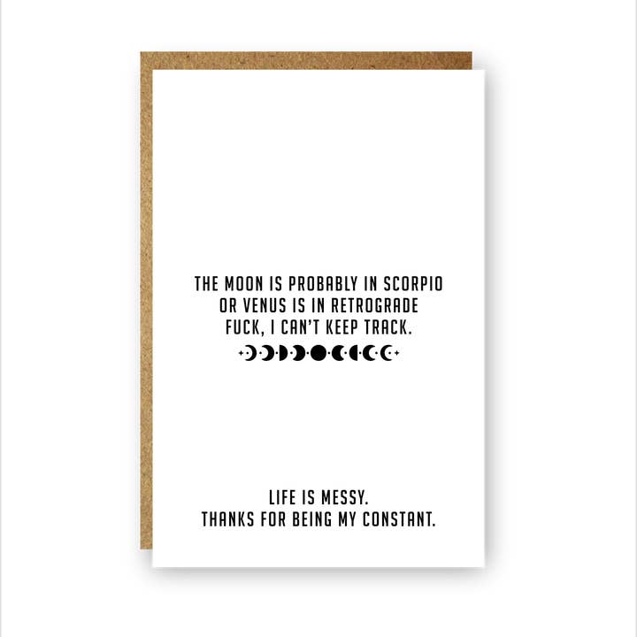 Cartão de Agradecimento // Amor & Amizade // Astrologia por atacado de Spiritual Whiskey