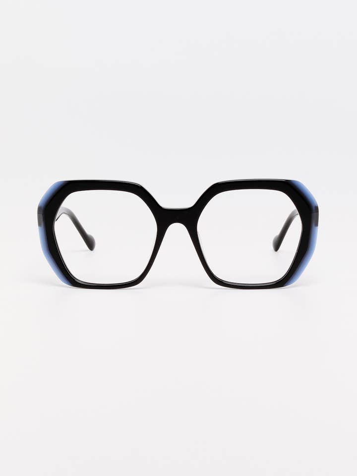 Montures optiques Noir / Bleu pour la vente par TIWI