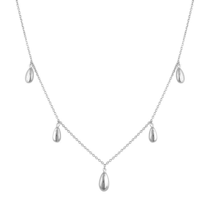 Fimfaldigt Daggdroppar Silver Halsband för wholesale av Dancing With Jewels