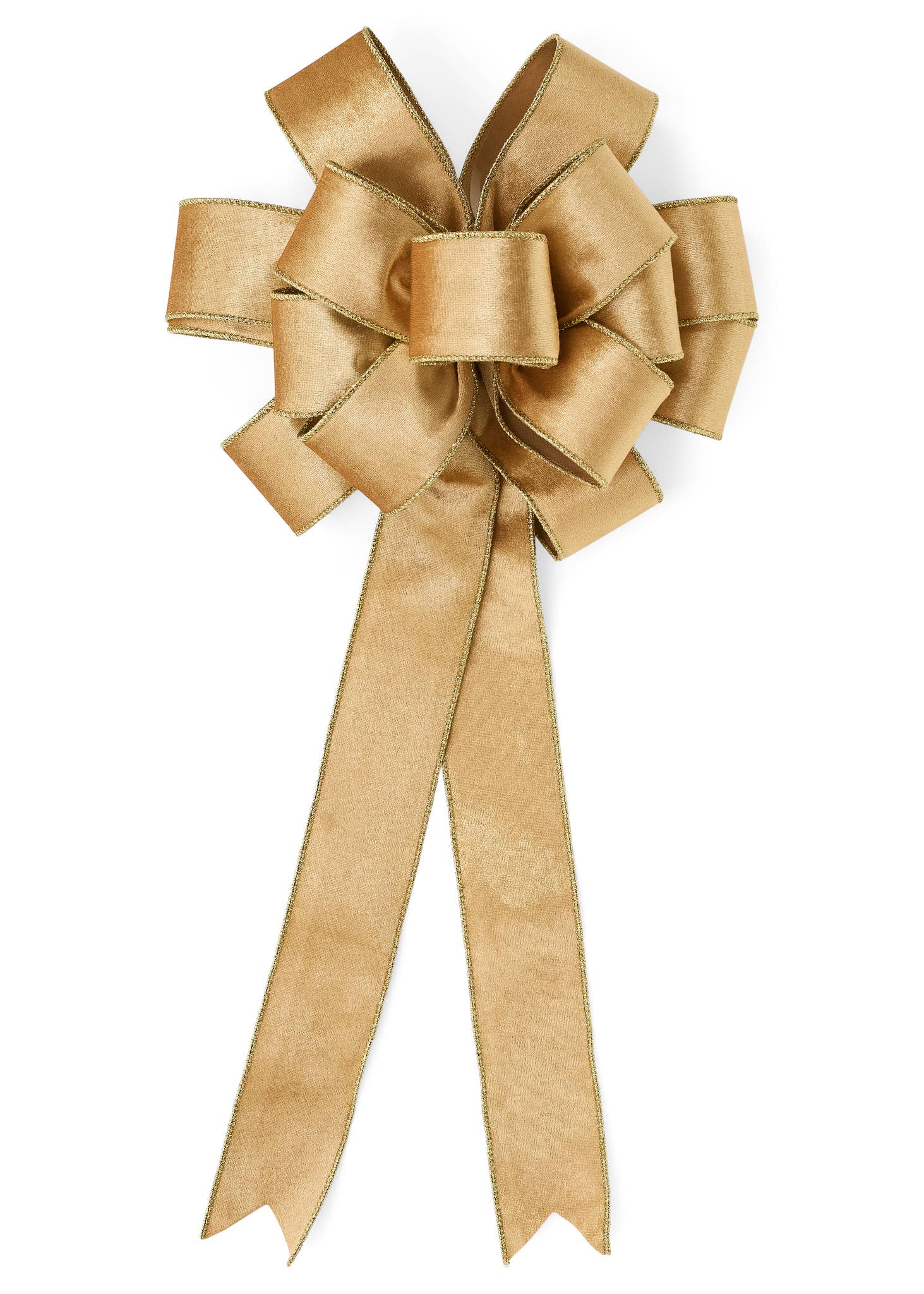 Studio Specialties - Wholesale Wall Accent - BOW WALL DECOR VELVET/ PVC GOLD 12 X 3 X 25"0