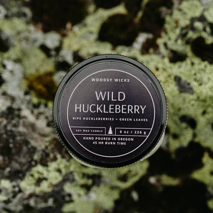 Woodsy Wicks - Wholesale Jar/Filled Candle - Wild Huckleberry Soy Wax Candle - Non-toxic- Hand Poured9