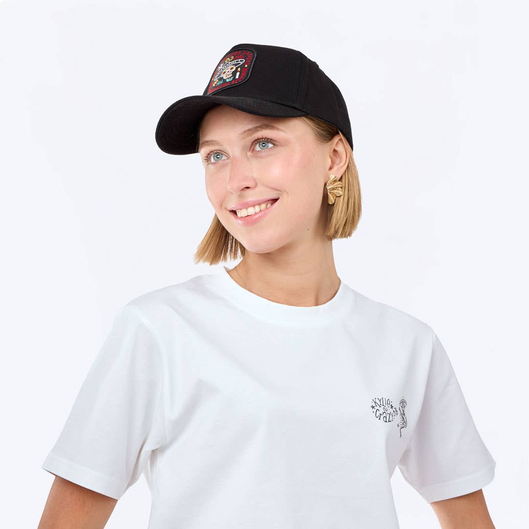 Black "Catrinas" Cap – Death has never looked so alive! for wholesale on Faire1