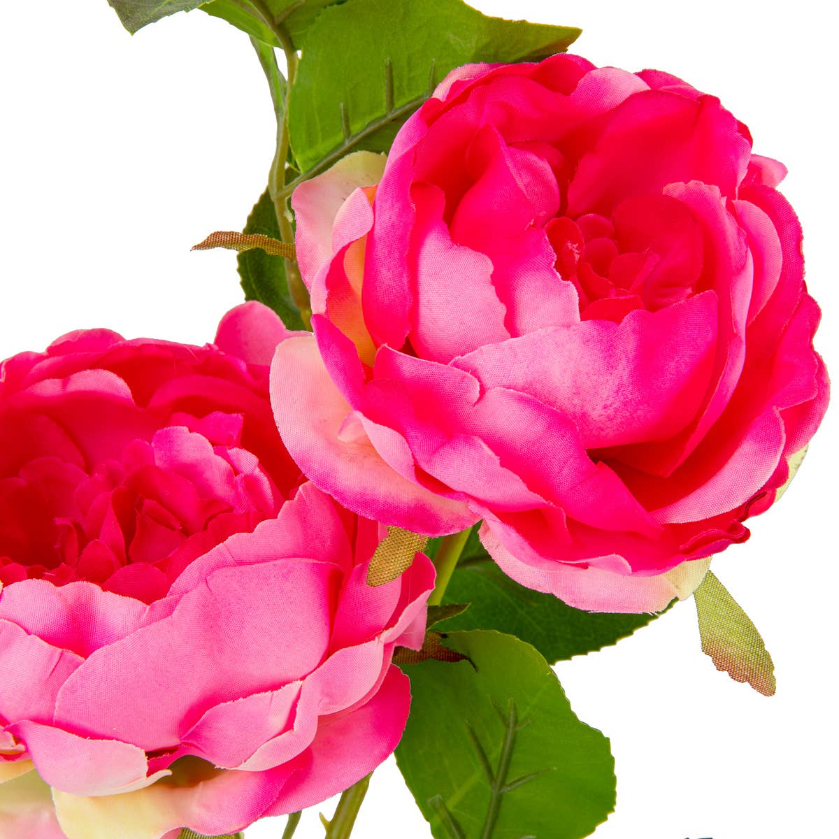 Eleganza Floral – wholesale Artificial flowers – 70cm Rose Spray x 3 Bright Pink2