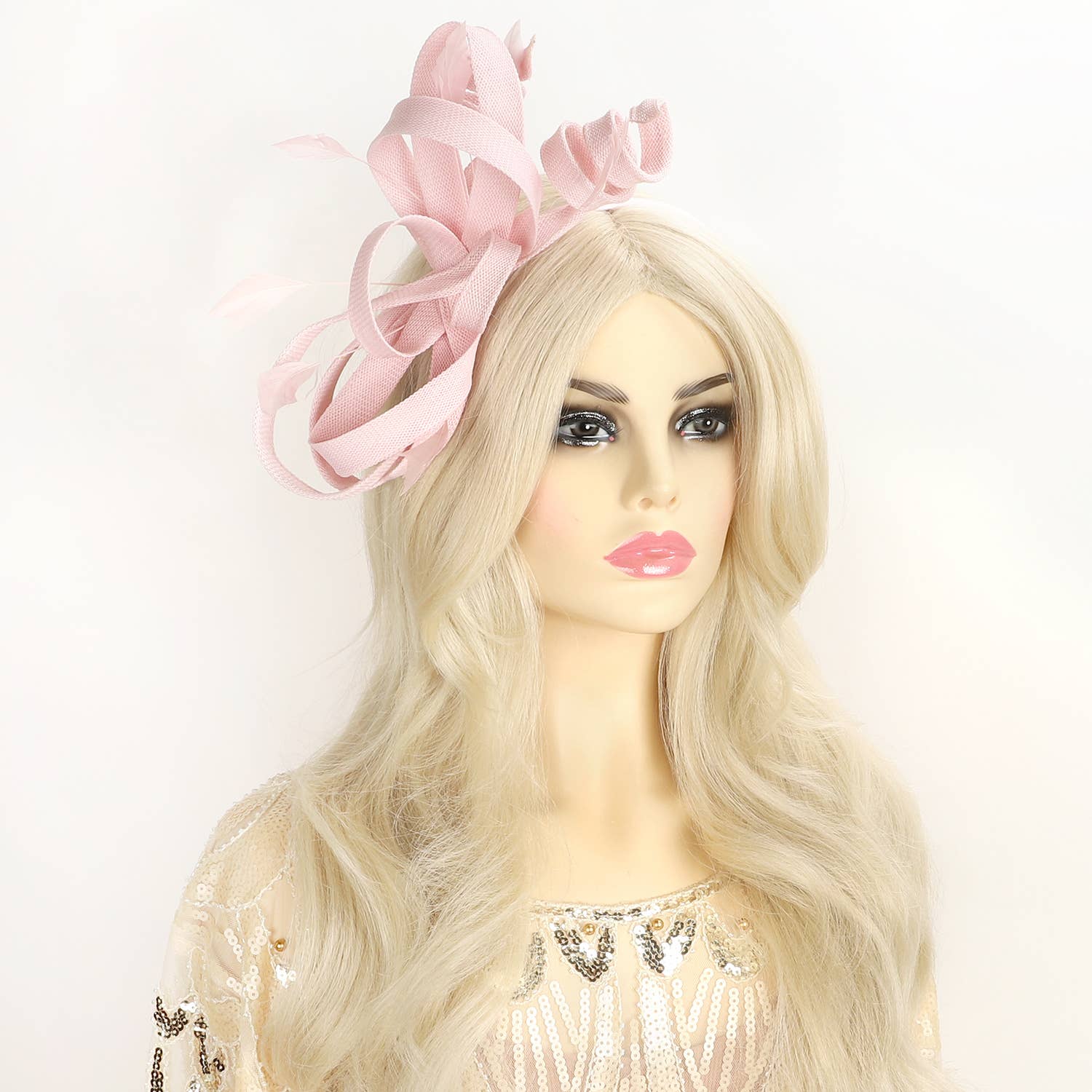 SP Sophia Collection - Wholesale Fascinator Hat - Women's - 3-Piece Flax Fabric Fascinator Headband and Clip11