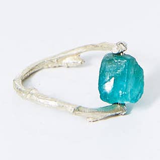 Apatite Twig Ring for wholesale by Nancy Nelson Jewelry