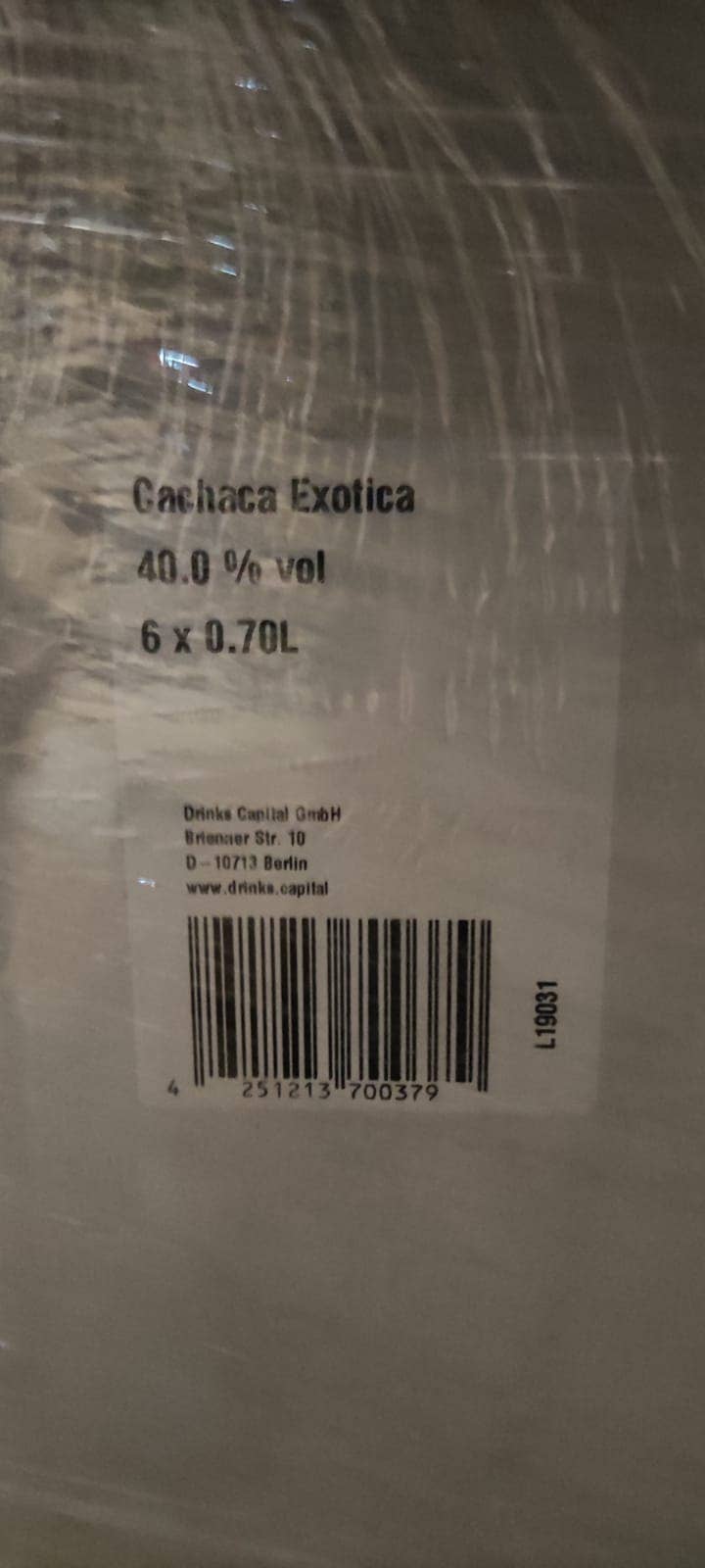 Salzmann Restwaren GmbH – wholesale Rom – Cachaca Exotica 40 % alkohol, 0,7 liter4